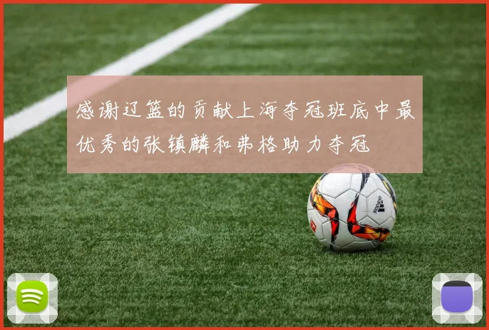 感谢辽篮的贡献上海夺冠班底中最优秀的张镇麟和弗格助力夺冠