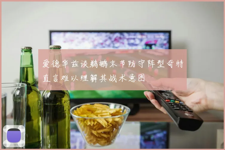 爱德华兹谈鹈鹕末节防守阵型奇特直言难以理解其战术意图